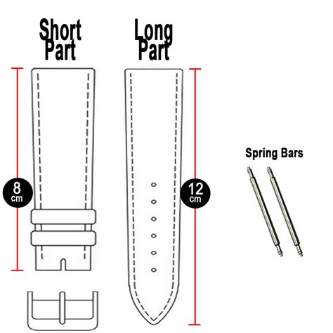 panerai watch strap size